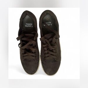 Hippie Laundry womens 9.5 Dark green Sneakers trainers suede